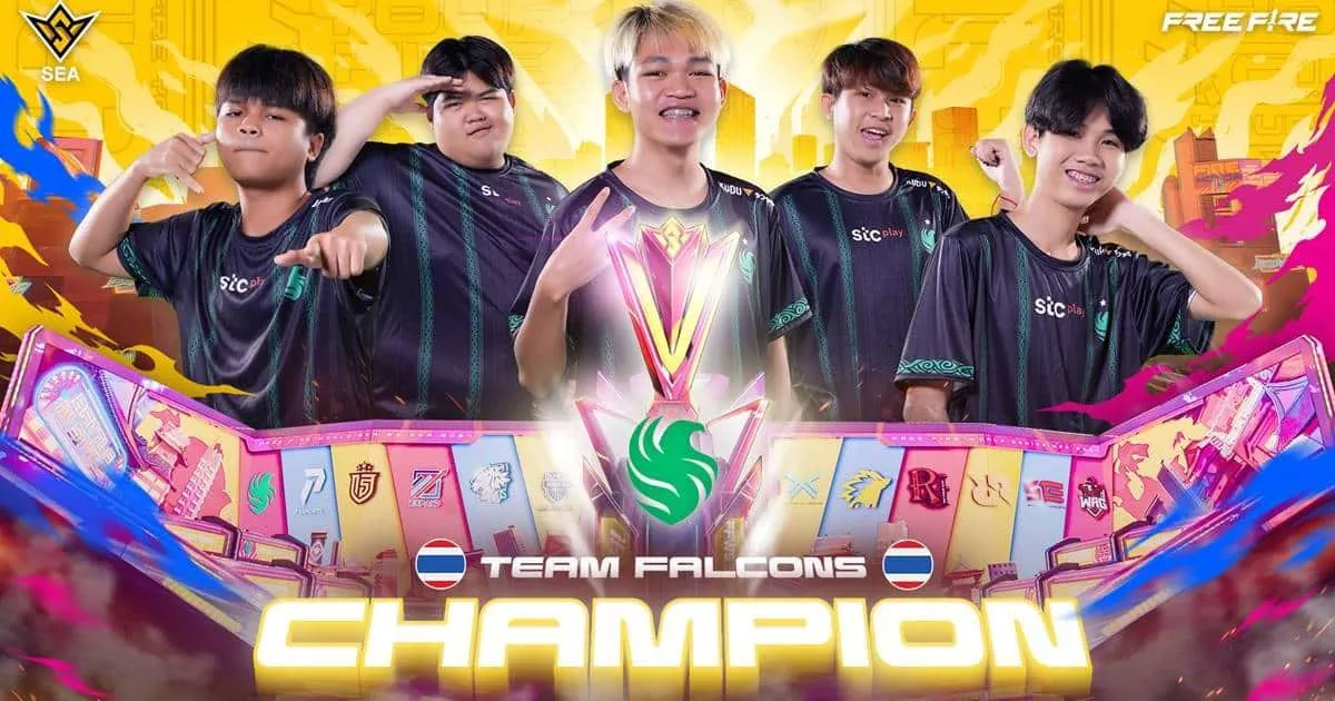 TEAM FALCONS จากไทยคว้าแชมป์ Free Fire World Series Southeast Asia