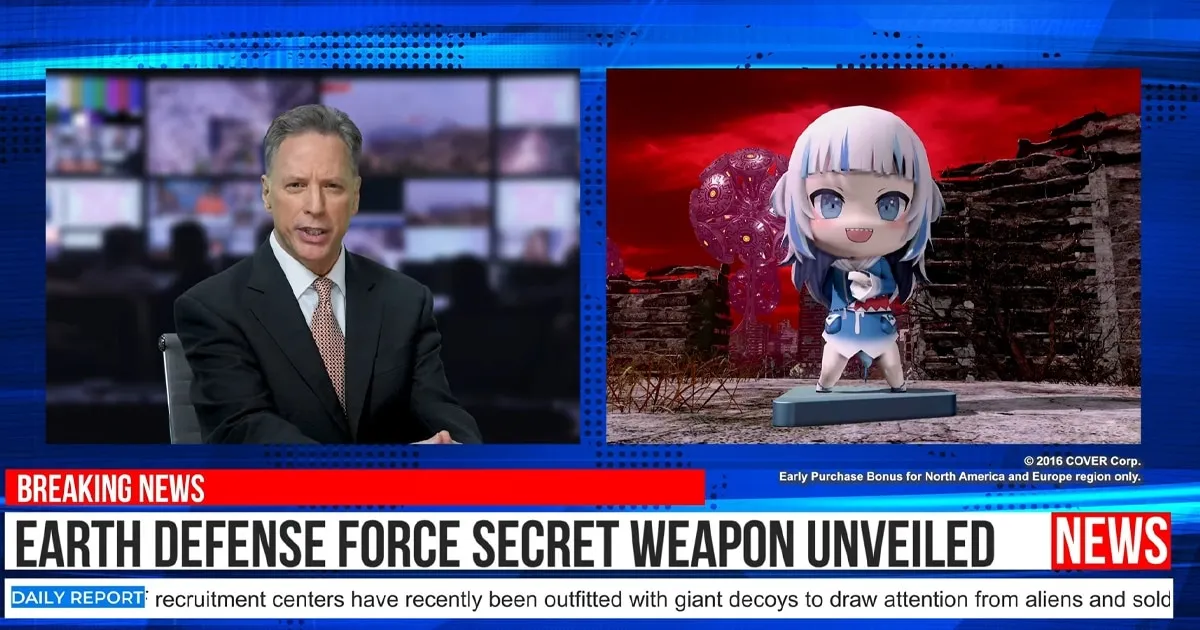 Earth Defense Force 6 ประกาศวันวางขายพร้อมคอลแลปส์ Hololive EN