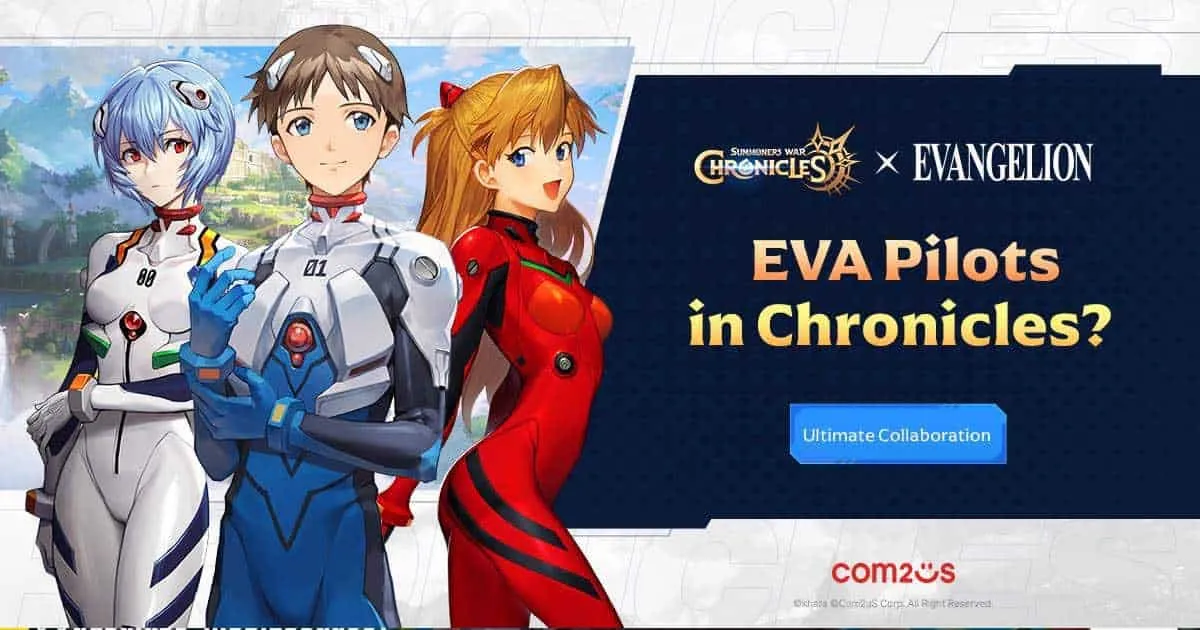 นักบินอีวานเกเลียนทั้ง 4 คนจะมาปรากฏตัวใน ‘Summoners War: Chronicles’ แล้วเร็ว ๆ นี้!