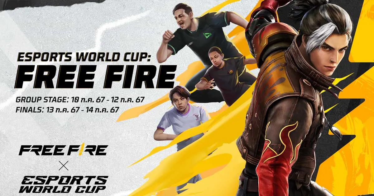 ถึงเวลา 18 ทีมพร้อมเปิดสมรภูมิการแข่งขันอันยิ่งใหญ่ใน Esports World Cup: Free Fire สัปดาห์นี้