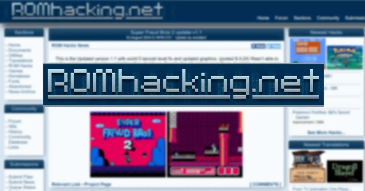 Romhacking.net ประกาศยุติอัปเดตส่วน Romhack ปรับเป็นเว็บข่าวอย่างเดียว