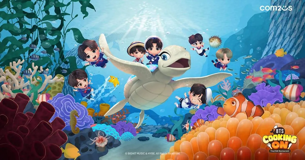 BTS Cooking On เกมใหม่จาก Com2uS คว้าอันดับ 1 ในญี่ปุ่นและติดอันดับ TOP5 เกมยอดนิยมกว่า 15 ประเทศ!