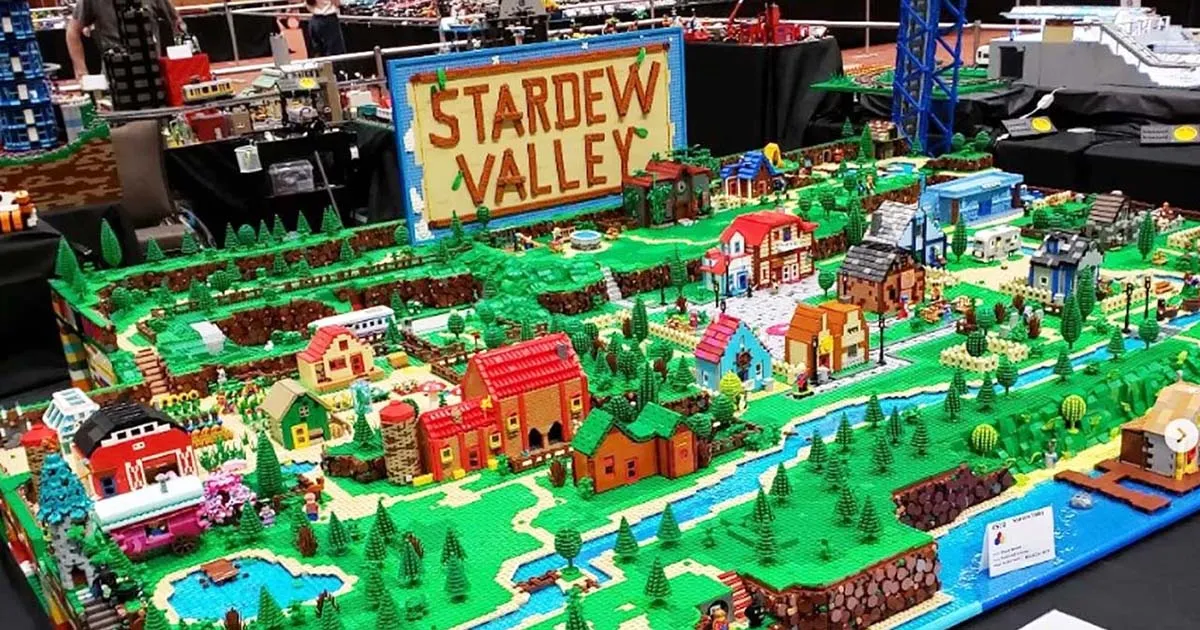 หนุ่มสหรัฐฯ สร้างอาณาจักรจำลองในเกม Stardew Valley ด้วย LEGO ราว 75,000 ชิ้น