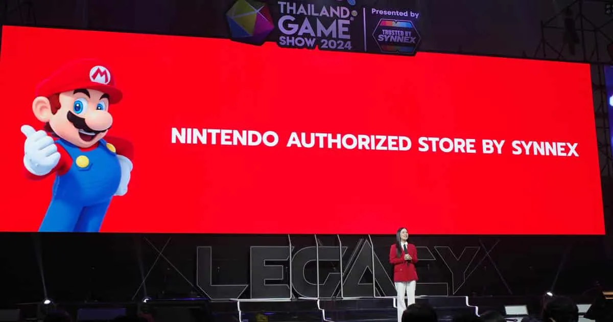 ประกาศร้านขายสินค้า Nintendo Authorized Store By SYNNEX ภายในงาน Thailand Game Show 2024