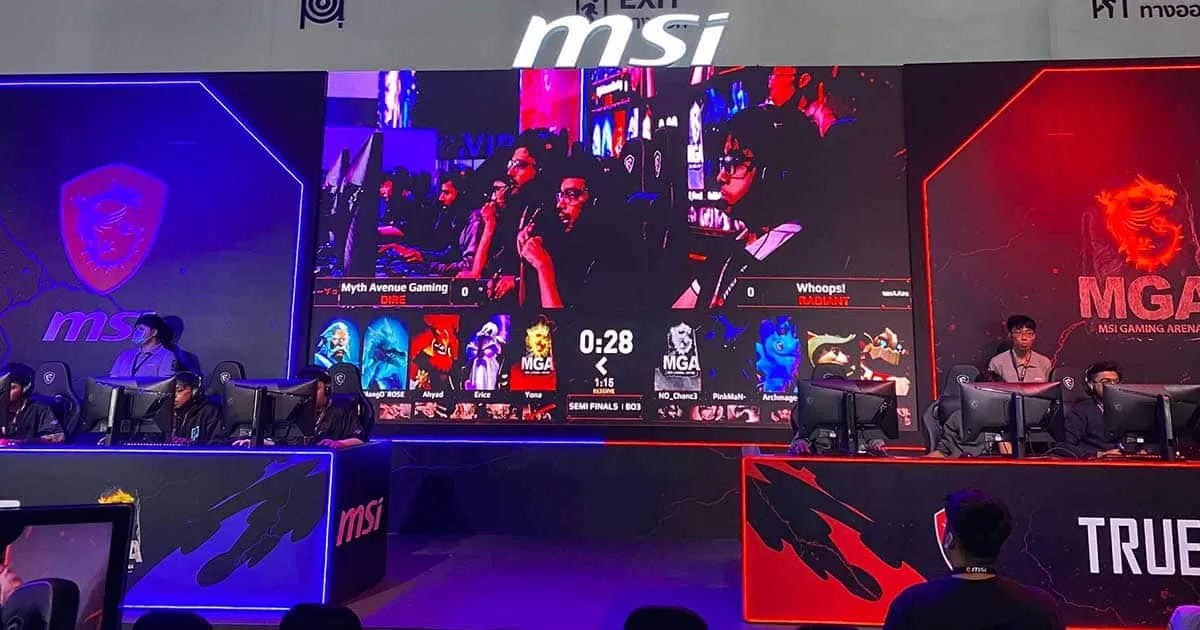 MGA MSI Gaming Arena การแข่งขัน Dota 2 E-SPORTS! ได้ทีมผู้ชนะที่จะเข้าไปสู่รอบชิงภายในงาน Thailand Game Show 2024 แล้ว!