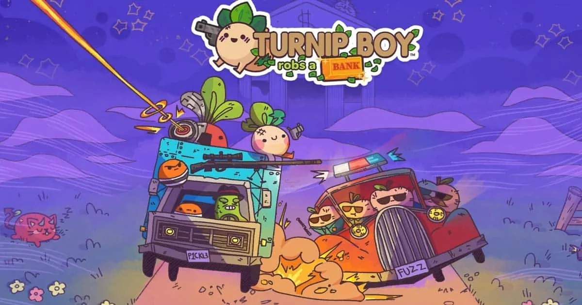 Turnip Boy Robs a Bank เกม action-adventure เปิดให้ลงทะเบียนเตรียมออกปล้นบนมือถือสโตร์ไทยทั้งสองระบบ!