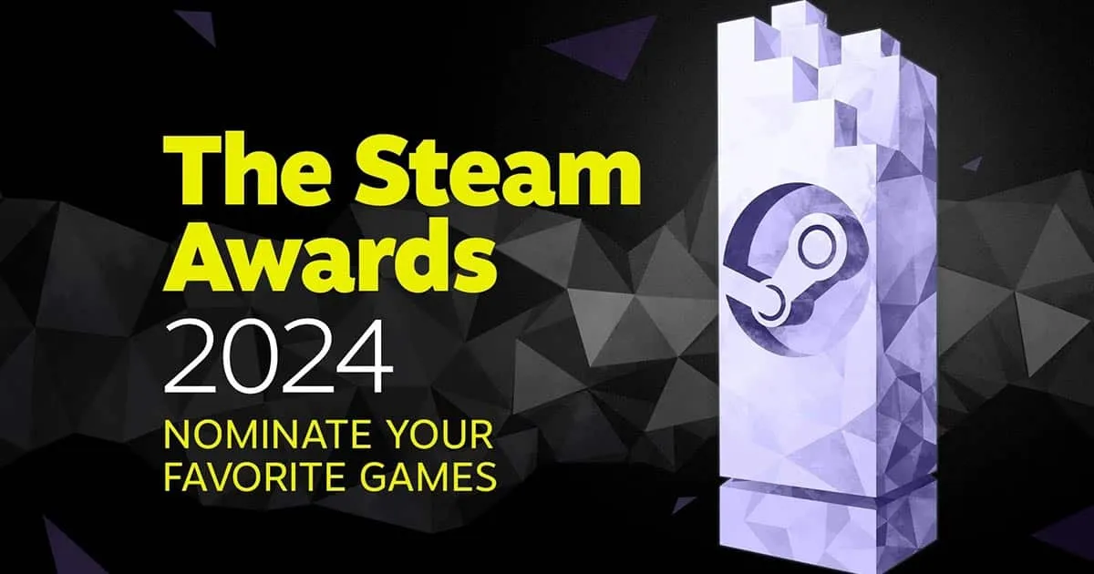 Steam เปิดให้ผู้เล่นโหวตเกมที่ชื่นชอบ เพื่อเสนอชื่อเข้าชิงรางวัล ในงาน The Steam Awards ทั้งหมด 11 สาขา