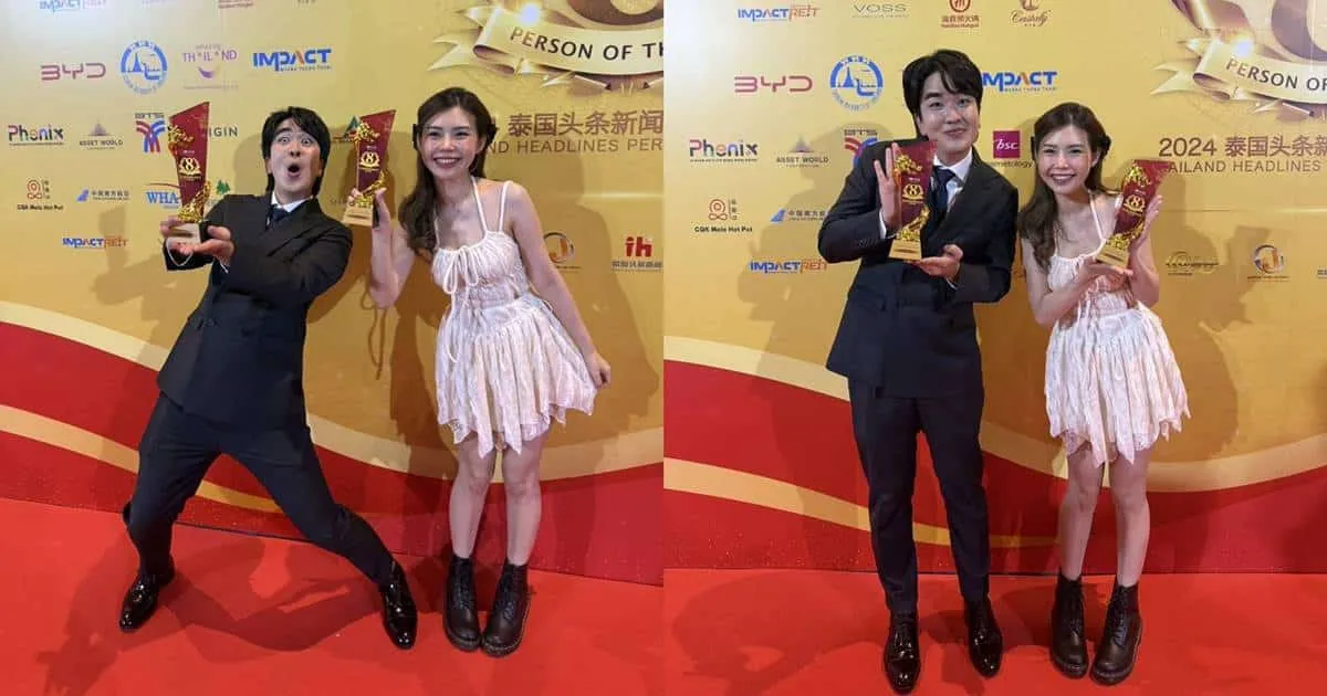 4 อินฟลูฯ  Osx Network ตบเท้าเข้ารับรางวัล 2024 Thailand Headlines Person of the Year Awards ครั้งที่ 8
