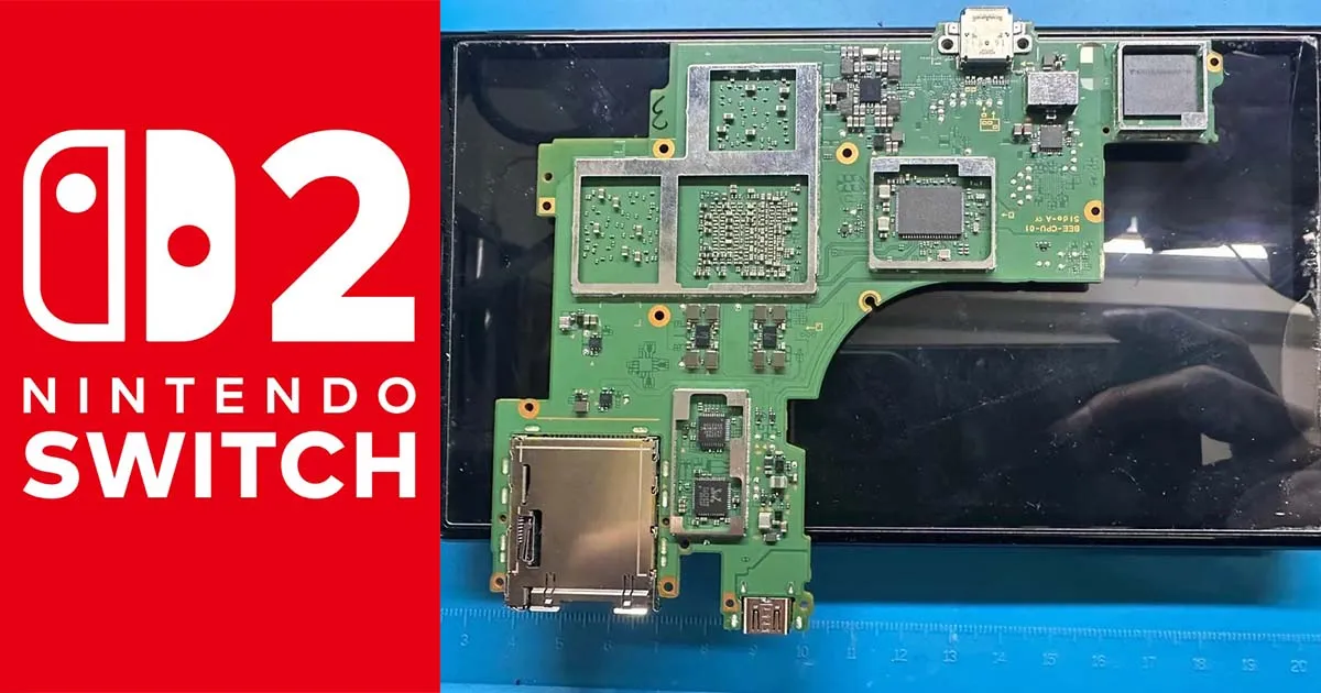 หลุดภาพใหม่ที่เชื่อว่าเป็นเมนบอร์ดของ Nintendo Switch 2