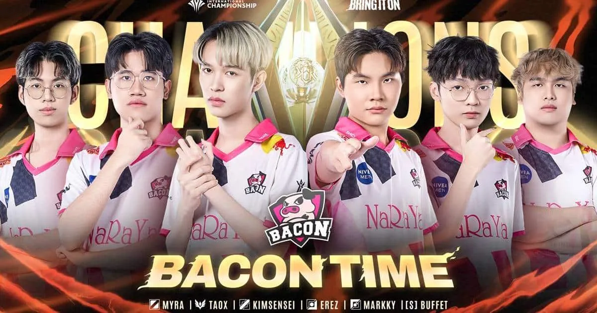 Bacon Time ทีมไทยคว้าแชมป์ Arena of Valor International Championship 2024 รับถ้วยรางวัลระดับนานาชาติครั้งที่สองในรอบสองปี