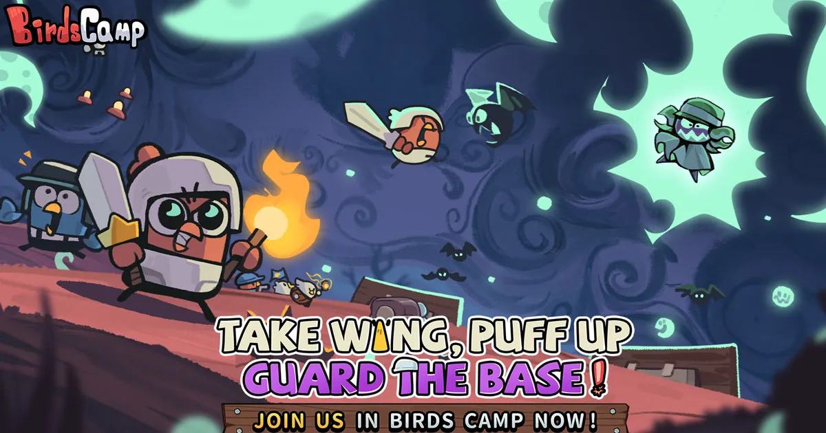 Birds Camp เกมแนว casual tower defense เปิดให้สวมบทบาทผู้บัญชาการนำทัพเหล่านกขนปุยป้องกันฐานแล้วบนสโตร์ไทย