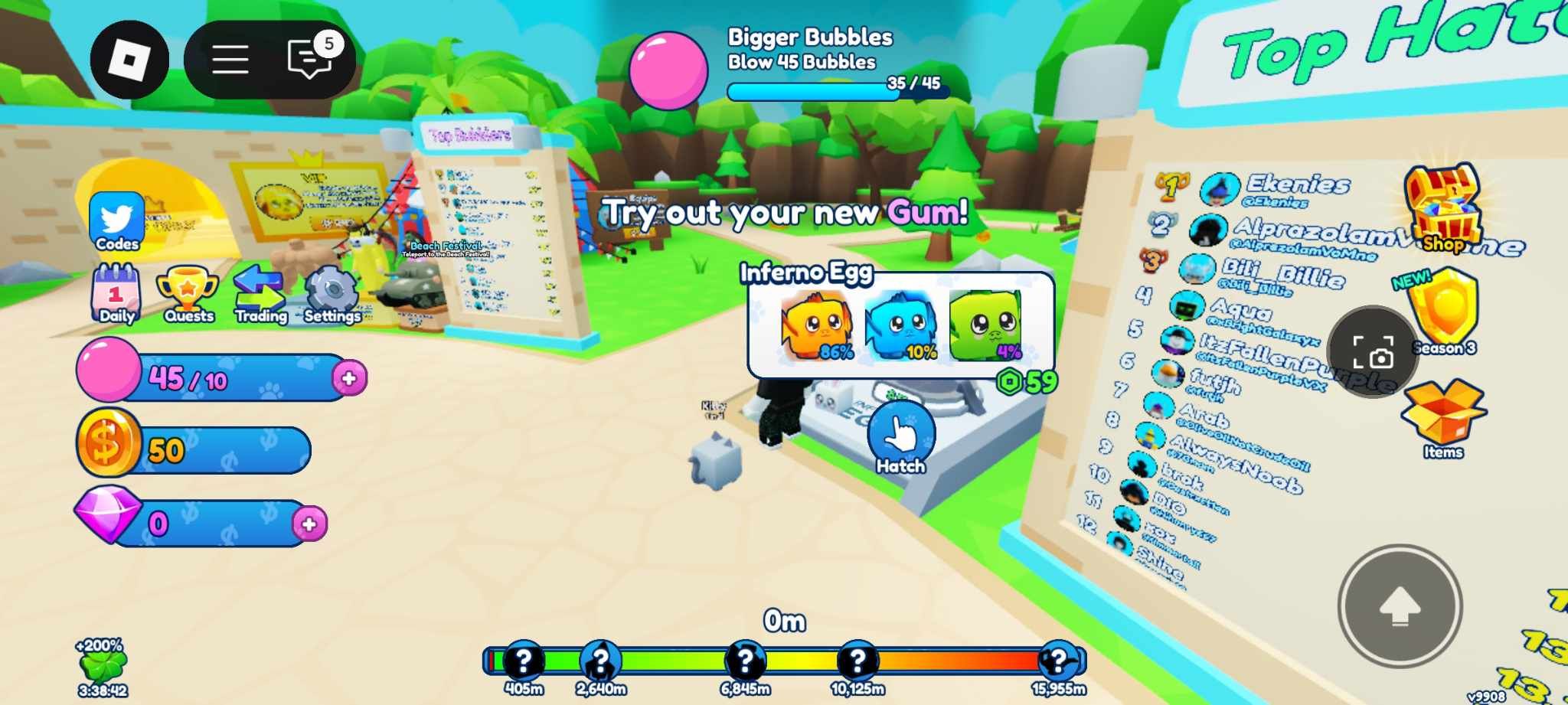 Bubble Gum Simulator INFINITY pet