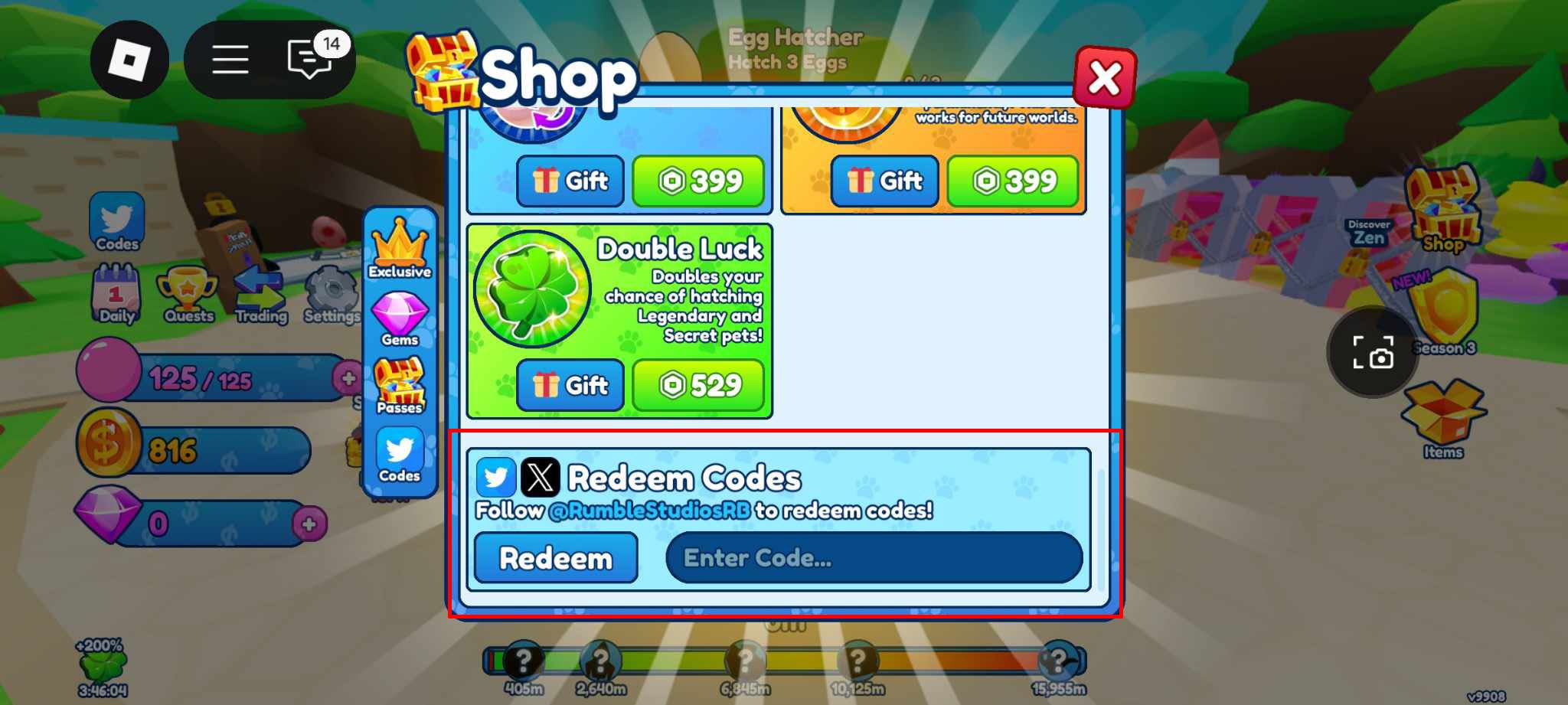Bubble Gum Simulator INFINITY code