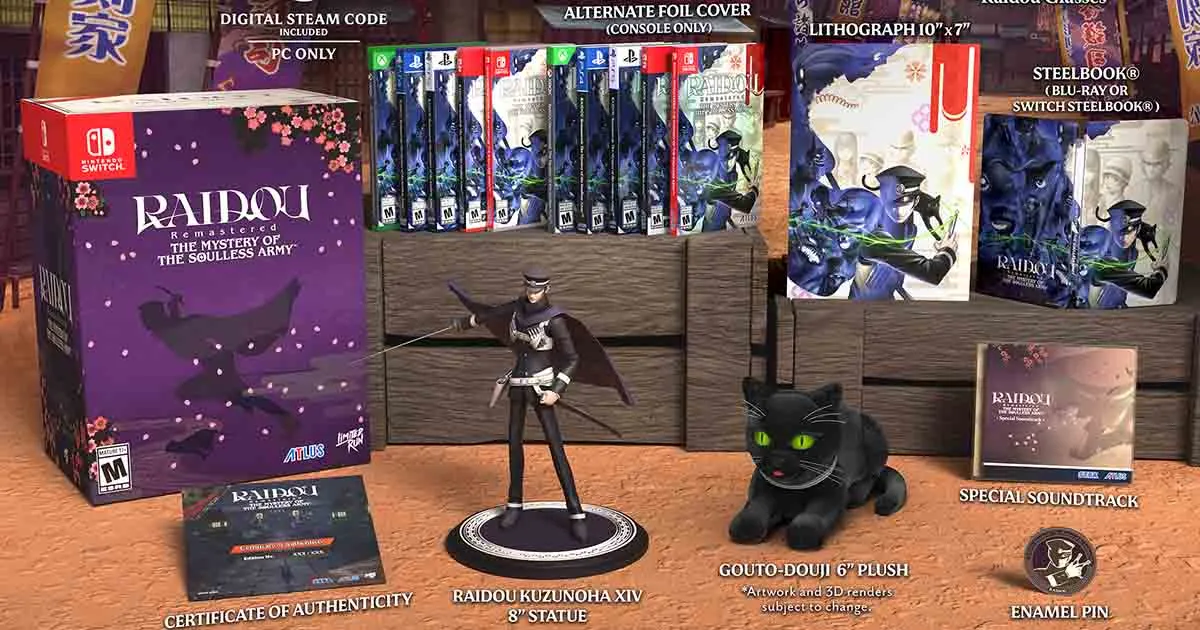 RAIDOU Remastered เกม JRPG สุดคลาสสิก เปิดพรี Collector’s Edition พร้อมปล่อยมังงะตอนแรกให้อ่านแล้ว