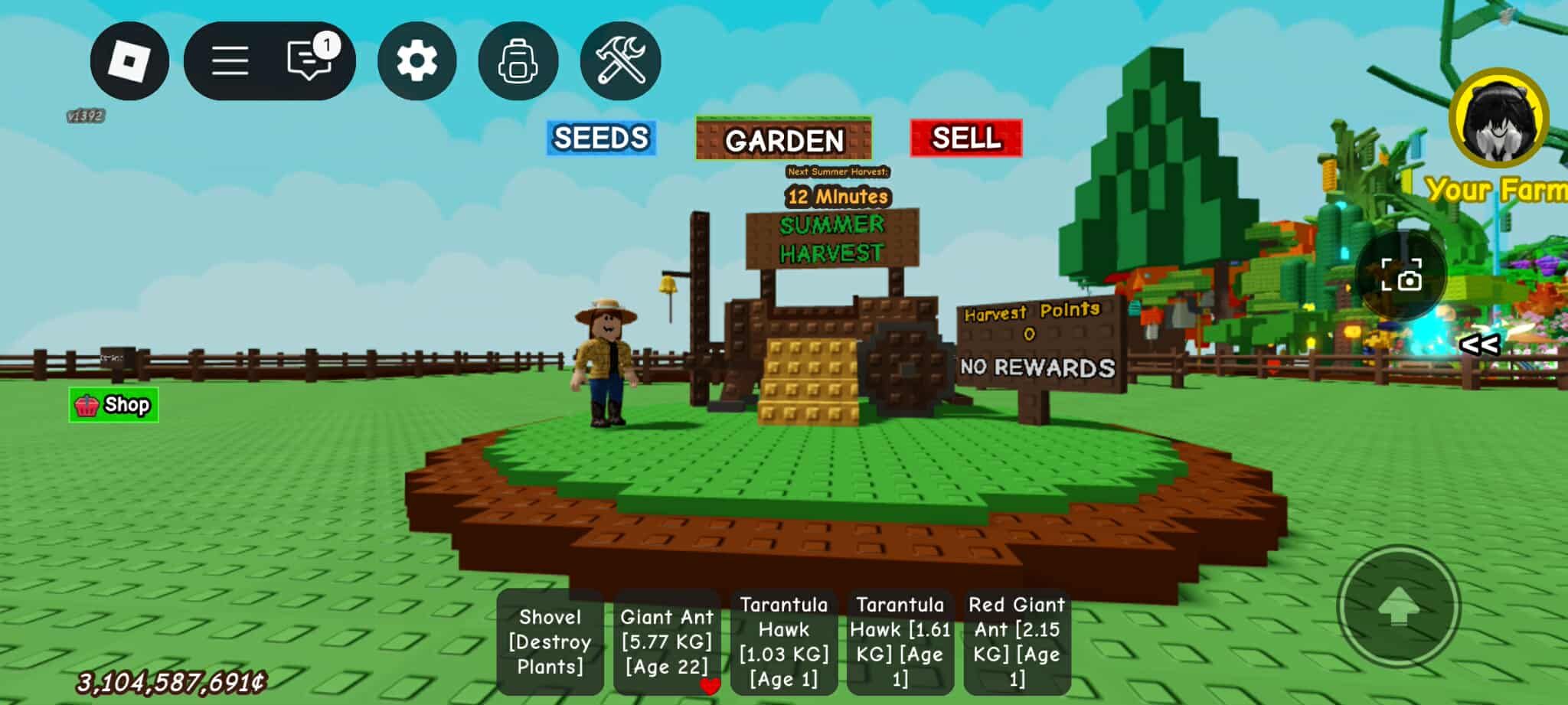 Grow a Garden summer havest