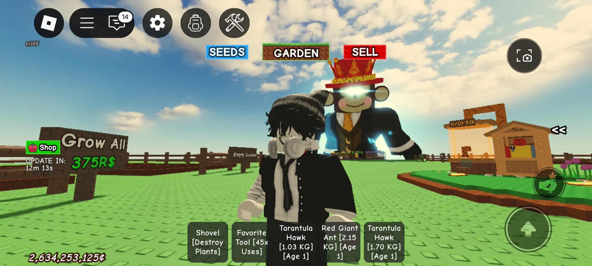 Grow a Garden update