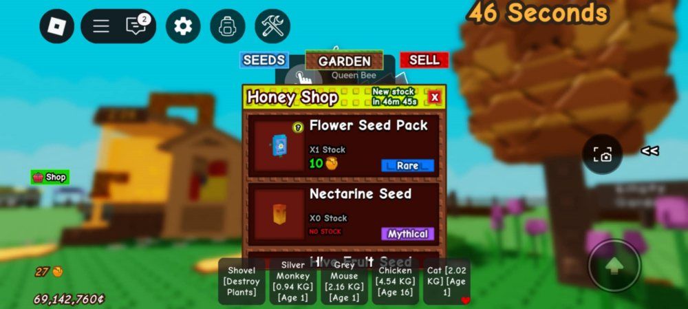Grow a Garden Bee Swarm Crops