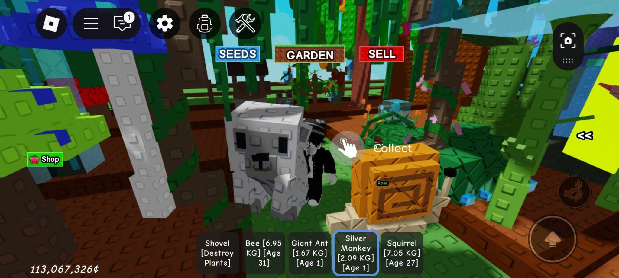 Grow a Garden ลิง