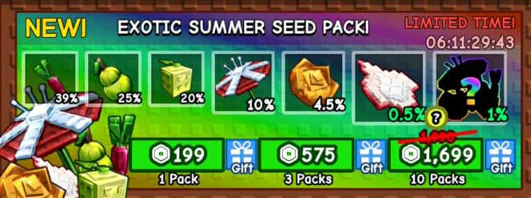 Grow a garden Summer seed
