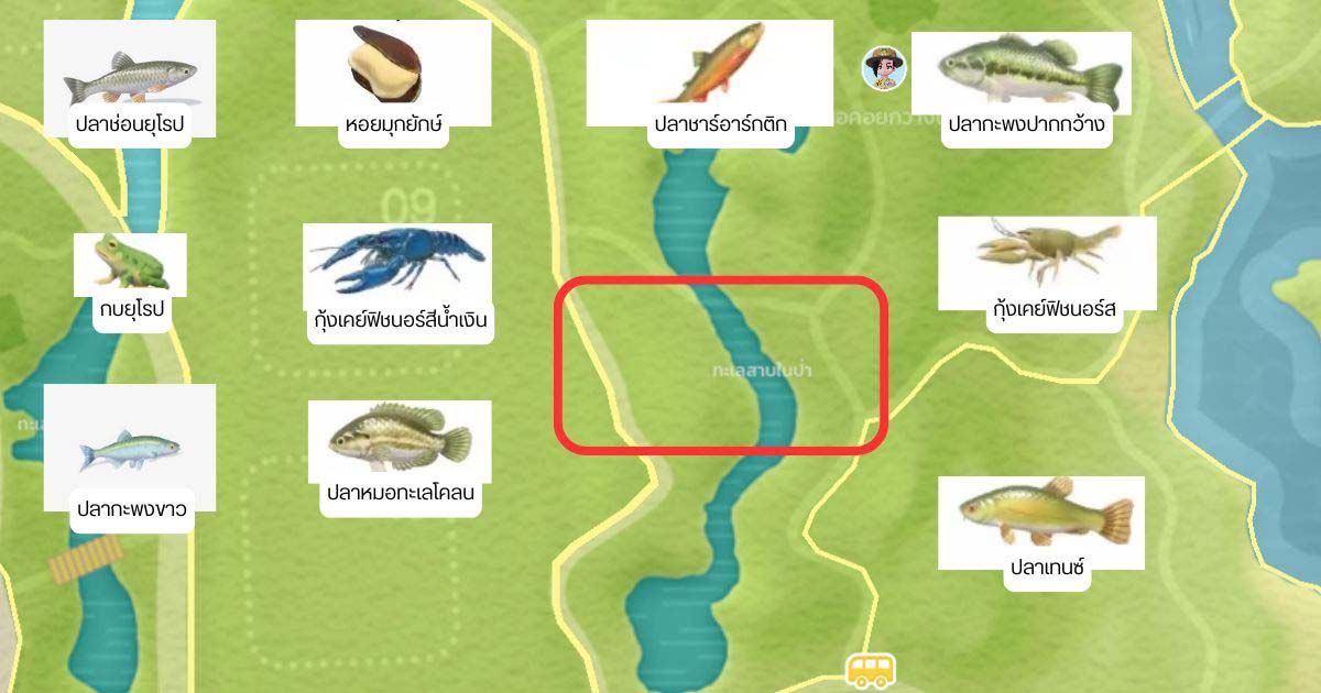 Heartopia จุดตกปลา