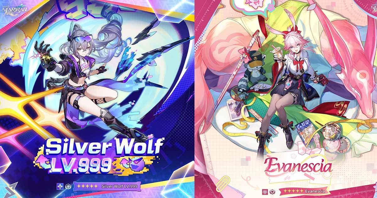 Honkai: Star Rail เผยโฉมตัวละครล่าสุด ผู้เล่นขั้นเทพ "Silver Wolf LV.999" และ สาวน้อยม.ปลายตลอดกาล "Evanescia"