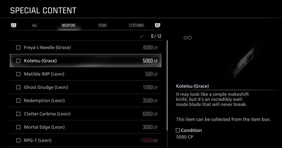 Resident Evil Requiem Special Content