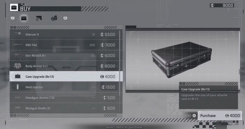 Resident Evil Requiem Inventory