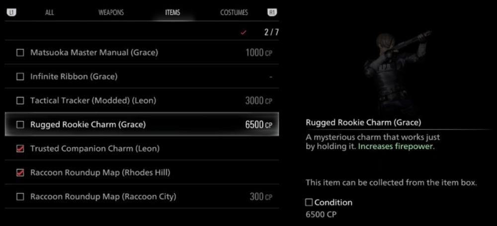 Resident Evil Requiem Charm