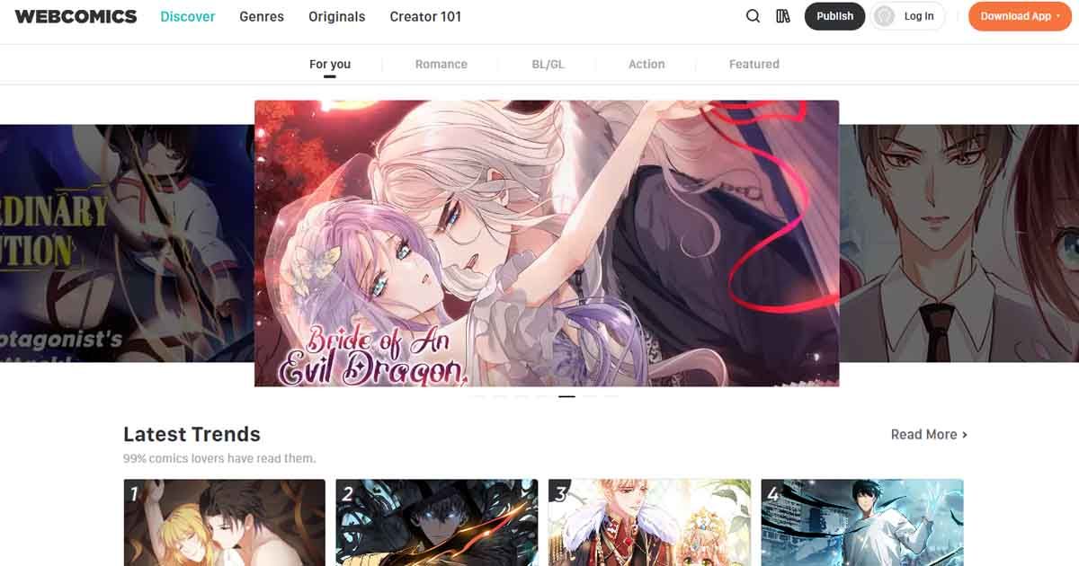 เว็บ/แอป อ่านการ์ตูนออนไลน์ฟรี