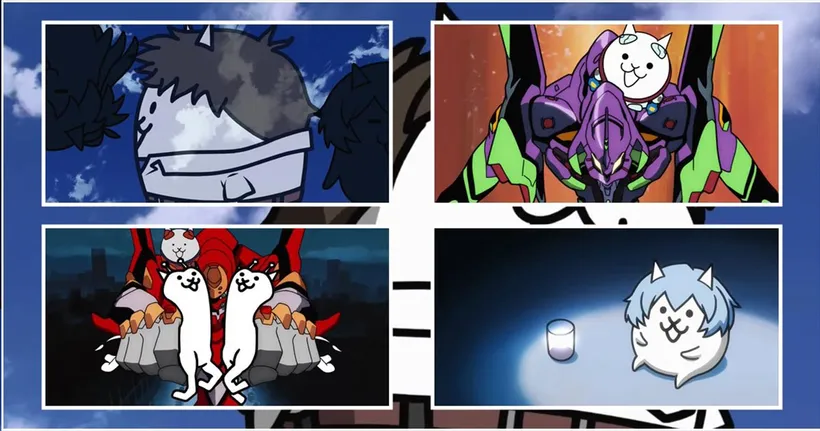ล้อเต็มที่ Nyanko Daisensou x Evangelion ปล่อยเพลง OP ในตำนานฉบับเต็ม
