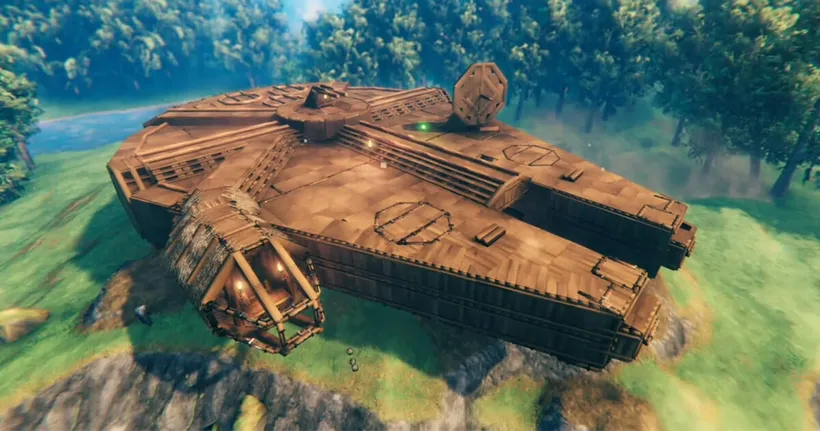 เกมเมอร์มือเทพเนรมิตยาน Millennium Falcon ขึ้นมาในเกม Valheim!