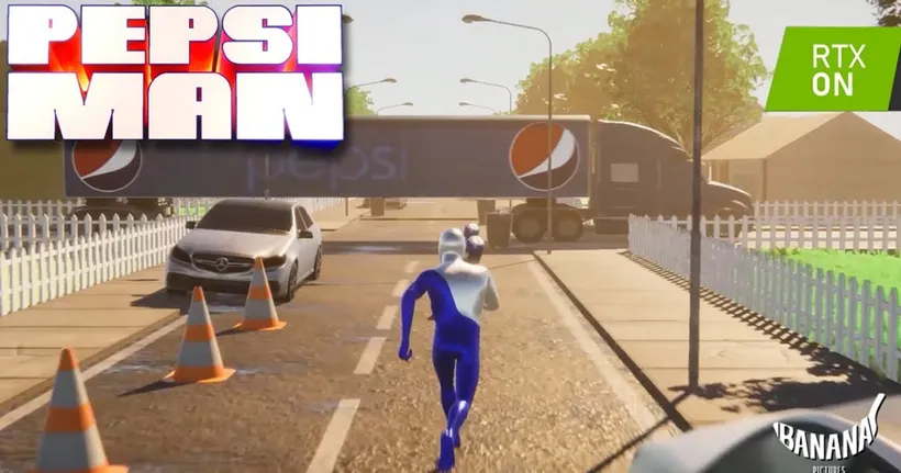 พาชมเกม Pepsi Man เวอร์ชั่นแฟนรีเมคที่มาพร้อมด้วยเทคโนโลยี Ray Tracing