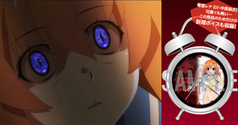 ทำตัวไม่ถูกเลย Higurashi ออกนาฬิกาเสียงปลุกน่ารัก Rena และวลีเด็ดโกหก