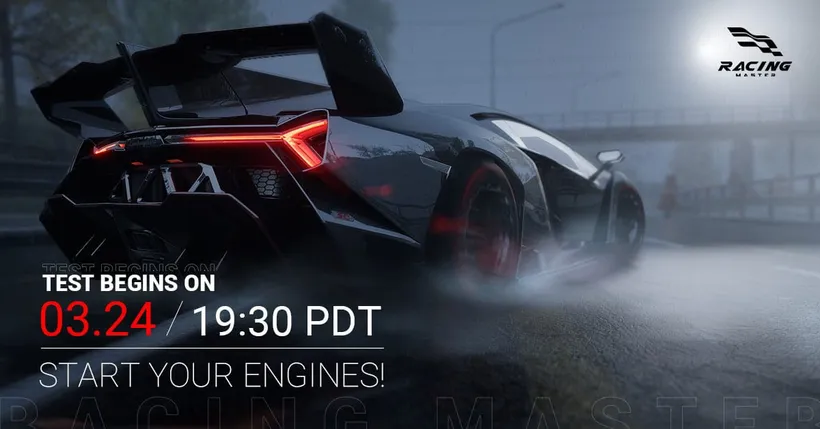 Racing Master เผยคลิปตัวอย่างเกมเพลย์ พร้อมประกาศเตรียมเปิดทดสอบ 24 มีนาคมนี้