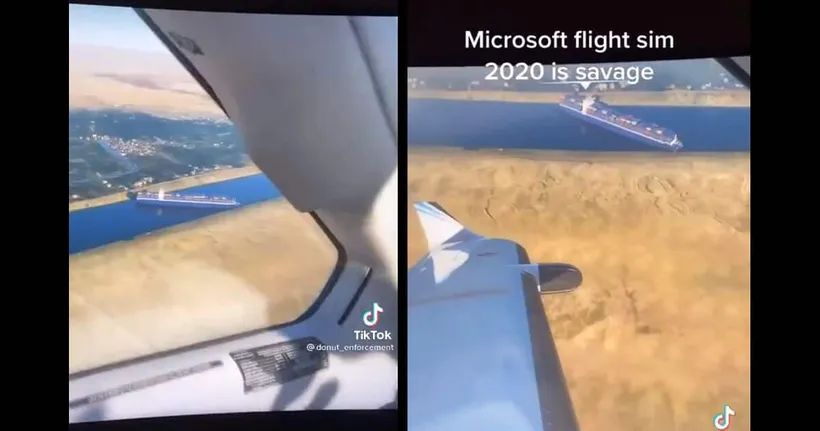 ว่องไว! ชาว Mod เติมเรือขวางคลองสุเอซเข้าไปใน Microsoft Flight Simulator