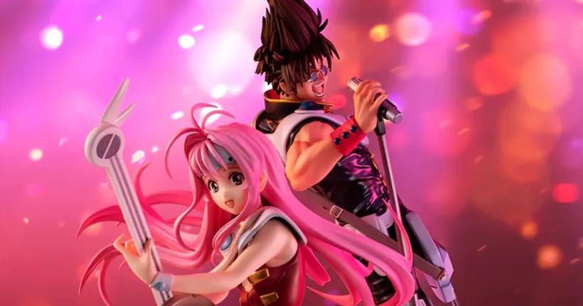 ฟิกเกอร์ Basara และ Mylene แห่ง Fire Bomber จาก Macross 7
