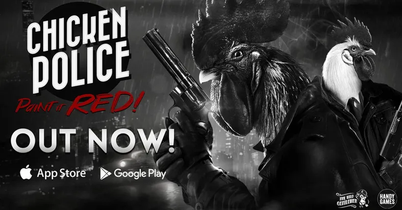 Chicken Police – Paint It Red! พร้อมวางจำหน่ายทั้งบน Android และ iOS แล้ว!
