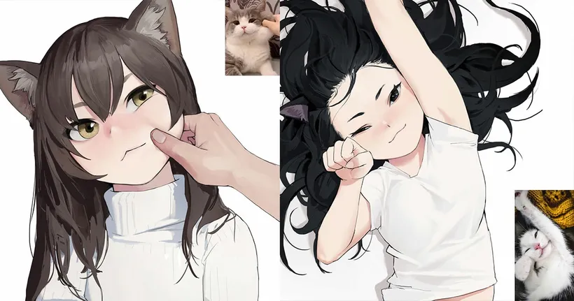 เห็นแล้วหลง! เมื่อนักวาดภาพชาวญี่ปุ่นเปลี่ยนน้อนแมวให้เป็นตัวการ์ตูนสุดน่ารัก