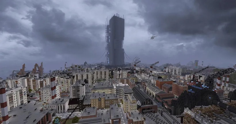 ผู้เล่นใช้เวลา 5 ปี เนรมิตเมือง City-17 ใน Half-Life 2 ขึ้นมาใน Minecraft!