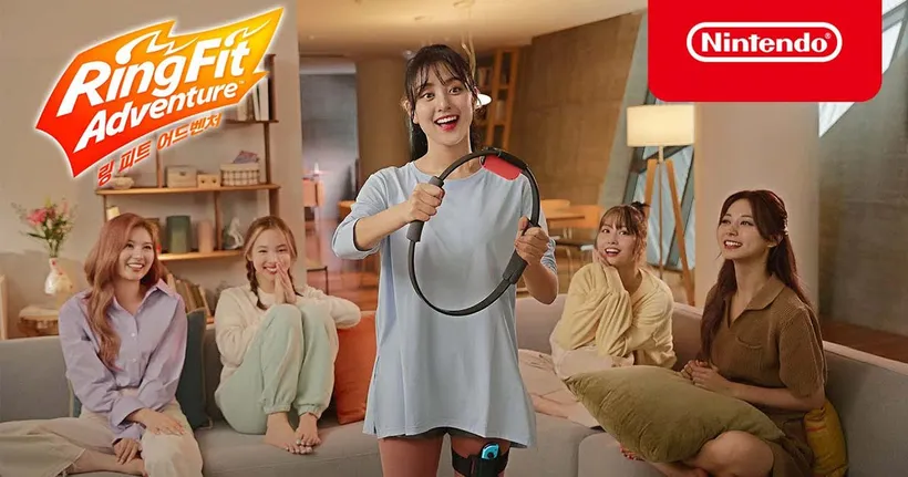 TWICE วงเกิร์ลกรุ๊ปชื่อดังจากเกาหลีออกโฆษณาชุดใหม่ของ Ring Fit Adventure