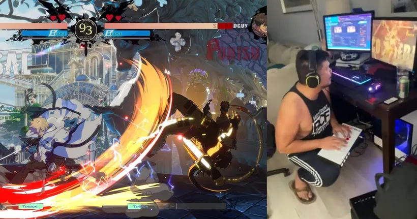 เกมเมอร์หนุ่มแข่ง Guilty Gear ในขณะที่ตัวเองเผชิญเหตุการณ์แผ่นดินไหว สุดท้ายชนะซะงั้น!