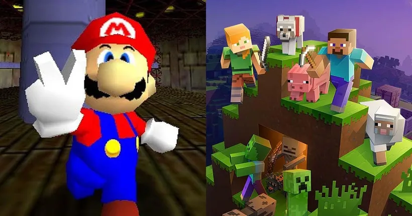 ชมชาวเน็ตสุดเจ๋ง ทำม็อด Super Mario 64 ให้มาริโอ้วิ่งเล่นในเกม Minecraft ได้