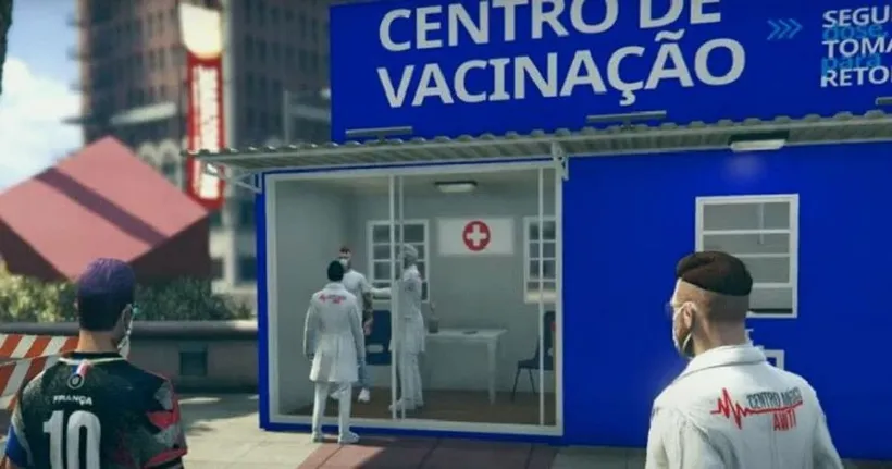 Pfizer Brazil จัดแคมเปญบน GTA RP ชวนให้ผู้เล่นมาฉีดวัคซีนป้องกันโควิด-19