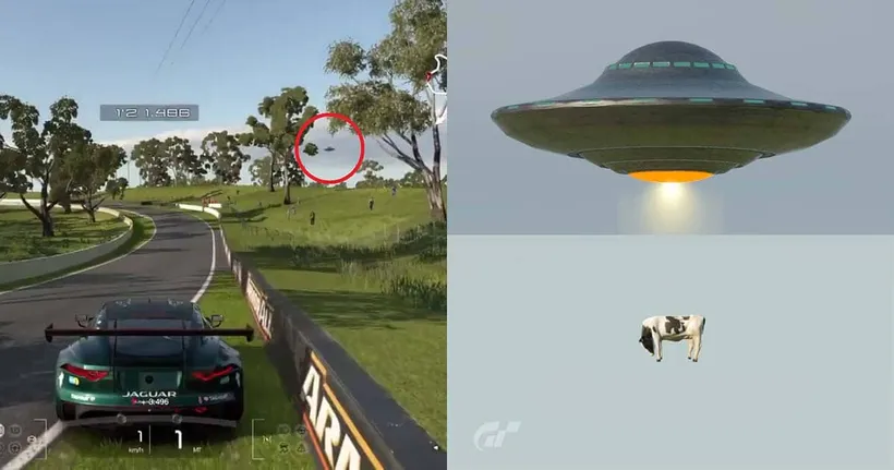 มาได้ไง! ชาวเน็ตพบอีสเตอร์เอ้ก UFO จอมลักพาตัวโผล่ในเกม Gran Turismo 7