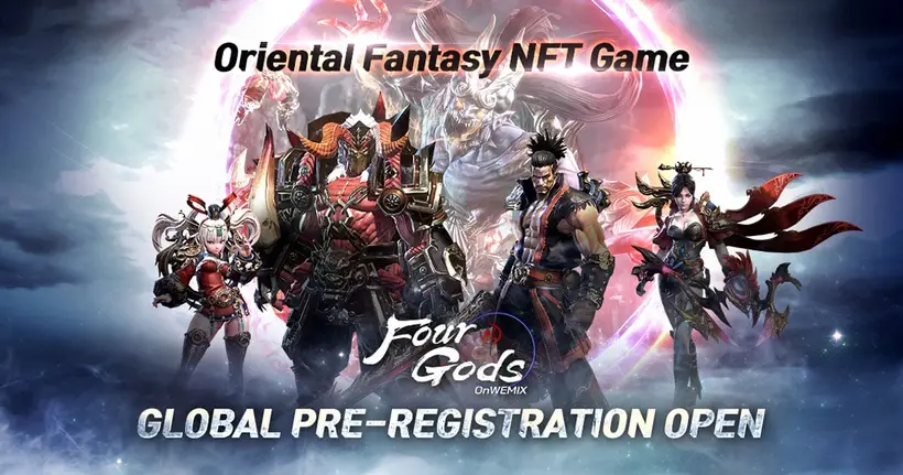 Four Gods On WEMIX เกม NFT แนว MMORPG เปิดให้ลงทะเบียนล่วงหน้าแล้ว!