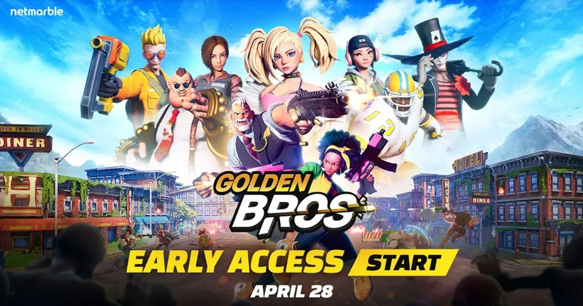เน็ตมาร์เบิ้ลฉลองการเปิดตัว Early Access และกิจกรรม Presale สำหรับเกมยิงแนว Casual อย่าง ‘Golden Bros’ !
