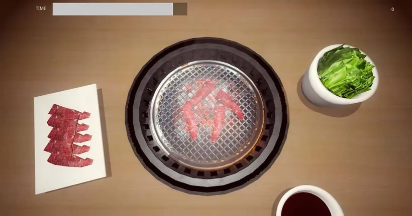 เกมจำลองย่างเนื้อเล่นแล้วหิว Yakiniku Simulation เปิดหน้าร้านบน Steam