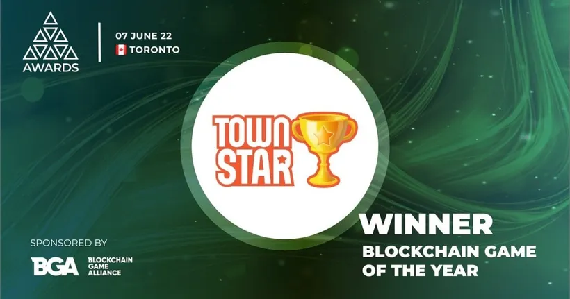 เกม Town Star มาแรง! คว้ารางวัลเกมบล็อกเชนที่ดีที่สุดแห่งปี 2022 จากงาน AIBC