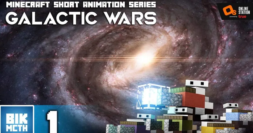 เปิดศึก Galactic Wars ! ท่องจักรวาลไปกับกองยานรบสุดอลัง กับ ซีรีส์ฟอร์มยักษ์ Minecraft Short Animation Series จากช่อง BikMCTH