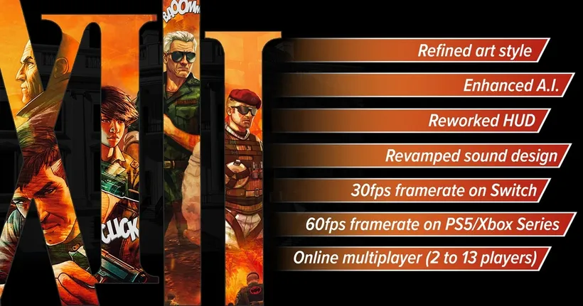 XIII Remake เกม FPS ดัดแปลงจากนวนิยายกราฟิกเบลเยียม อัปเดตครั้งใหญ่ บน พร้อมเผยวันจำหน่ายบน Nintendo Switch ในวันที่ 13 กันยายนนี้